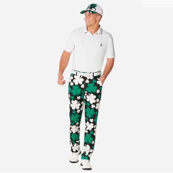 Royal & Awesome Paddy Par! Golf Pants Men's Size 42 X 34 Shamrock St. Patty NEW - Picture 2 of 14